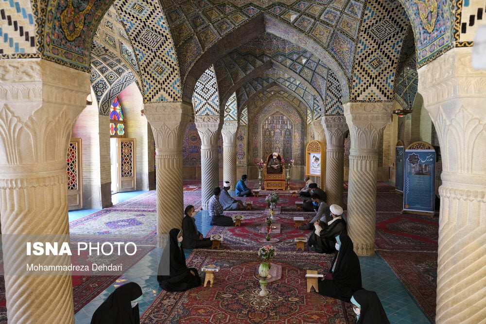 گزارش تصویری | جزءخوانی قرآن کریم در مسجد نصیرالملک