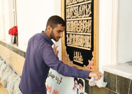 تصاویر/ غبارروبی مساجد دیّر در آستانه ماه مبارک رمضان