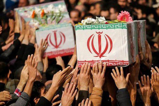 غسل و کفن شهدای جنگ آمریکایی صهیونی