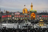 حرم مطهر امام رضا (ع) در لحظه تحویل سال